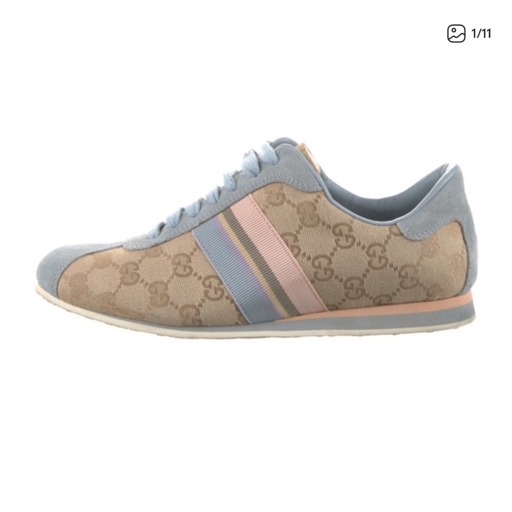 Gucci Beige and Pastel Sneakers